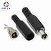 DC Female Male Power Plug 5.5mm X 2.1mm Male Female Jack Socket Adapter Connectors Set For DIY Projects Connector