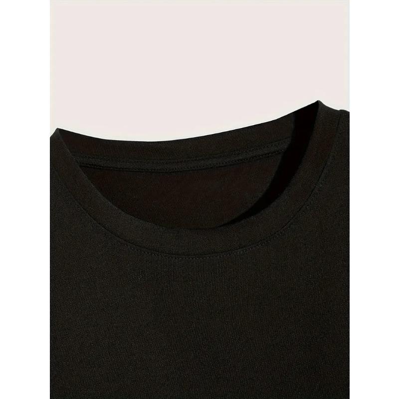 Europäische Größe Damen Freizeit "Mama" Grafik-T-Shirt - Kurzarm, Rundhalsausschnitt, Schwarz mit Rosa Leopardenmuster Schriftzug & Schleifen-Design, für Frühling/Sommer