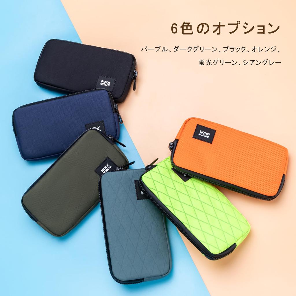 ROCKBROS Coin Purse Long Wallet with Zipper Wallet with Large Lightweight Available in 6 Colors for Men and Women Closure, Kids' L-Shaped Zipper,