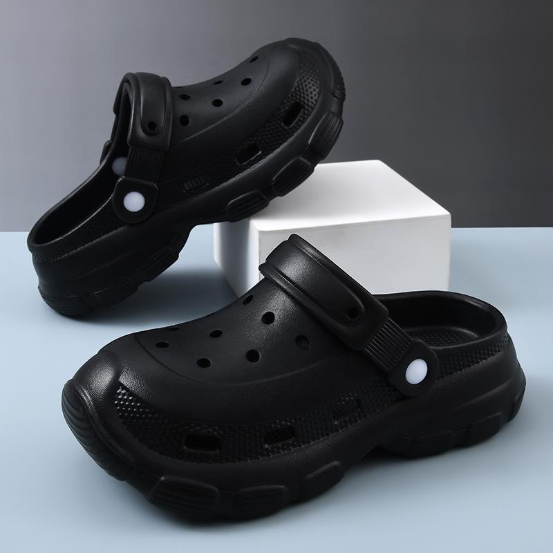 Hole shoes men eva summer wear thick-soled home indoor non-slip summer wear-resistant bag head cool slippers women