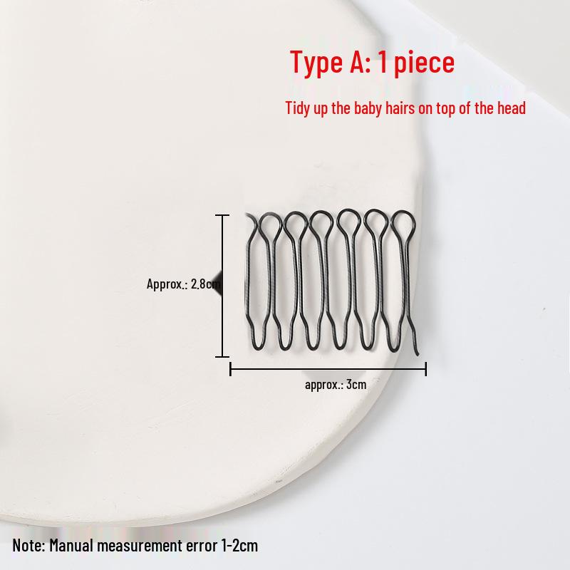 

Stray Hair Tidy Headband: Women & Kids Invisible Bangs Clip & Insert Comb