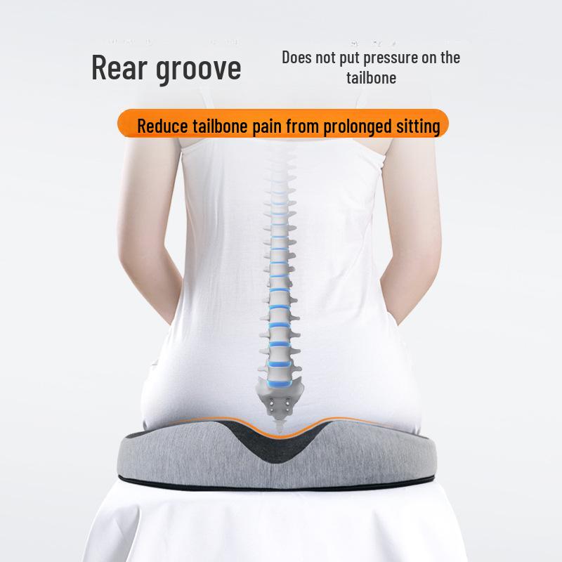 Universelles Memory-Foam-Kissen für Hämorrhoiden - Hohles Design für alle Jahreszeiten, Lendenwirbelstütze, Langsame Rückfederung, Verbessert die Haltung