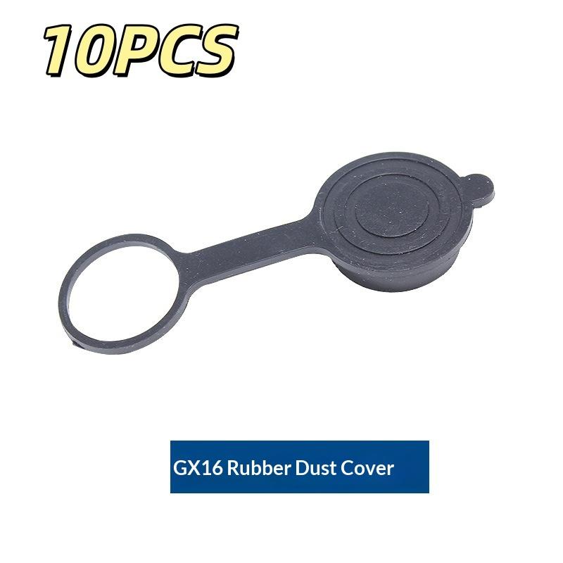 2/4/10Pcs Welding Cable Connector Rubber Metal Protective Cover Gx12 Gx16 Gx20 Aviation Circular Plug Socket Waterproof Dust Cap