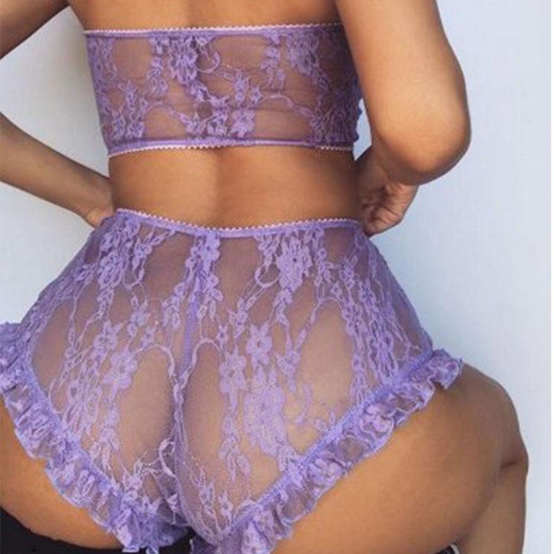 Women Strapless Underwear Hot Girl Bra G-string Sexy Lingerie Erotic Pajamas Transparent Outfits Ladies Porn Set Sex Accessories