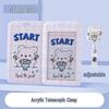 Cartoon Custom Printed Retractable Acrylic Epoxy ID Badge Holder Lanyard