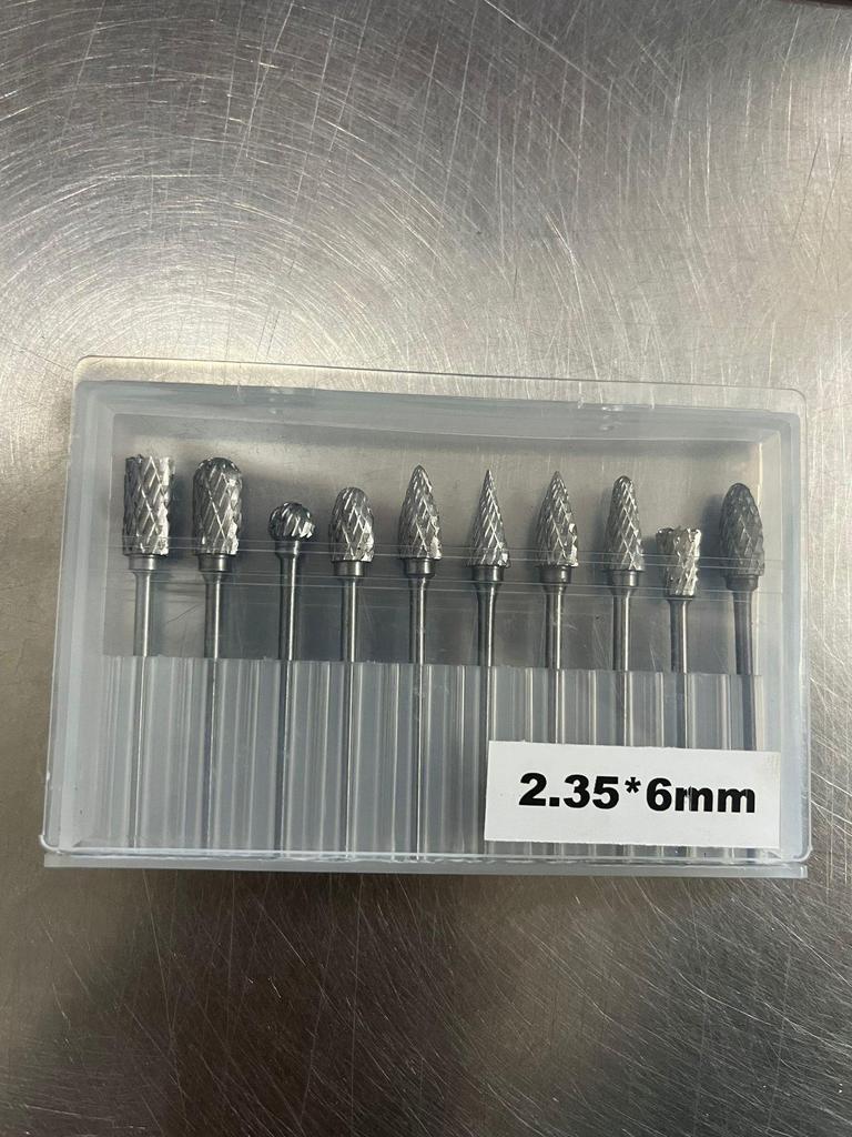 Carbide Burr Rotary File Set: Carving Knife, Drill Bit, Grinding Head for Root Carving and Hardware Tools