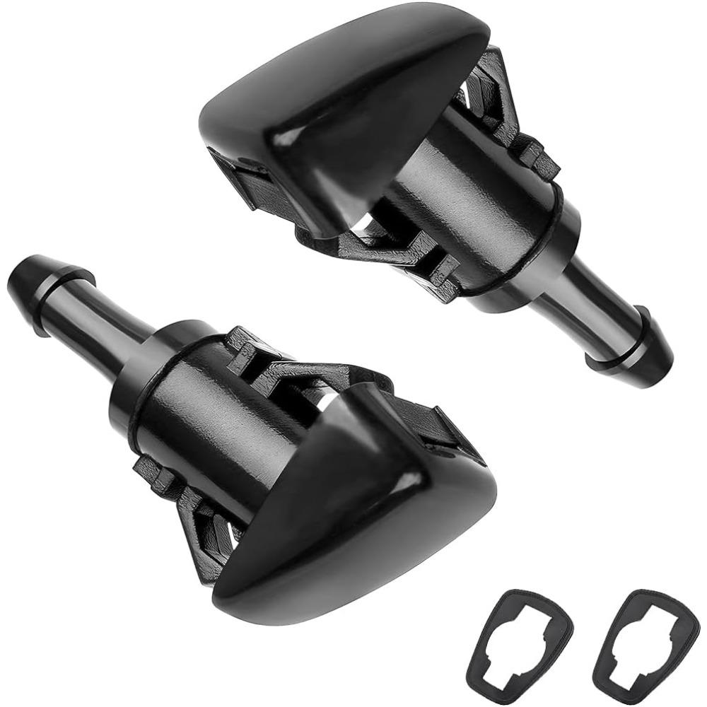 2 car windshield washer nozzles, car windshield nylon spray kit replacement parts, compatible with Charger, Journey, Compass, 1500
