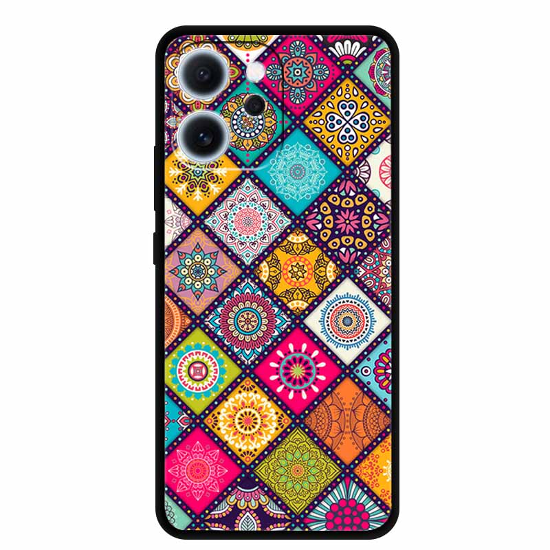 For Oppo Reno15 F Case 3D Flower Emboss Luxury Soft Silicone Phone Back Cover Case For Reno15F Reno 15 F Floral Gift Funda Coque