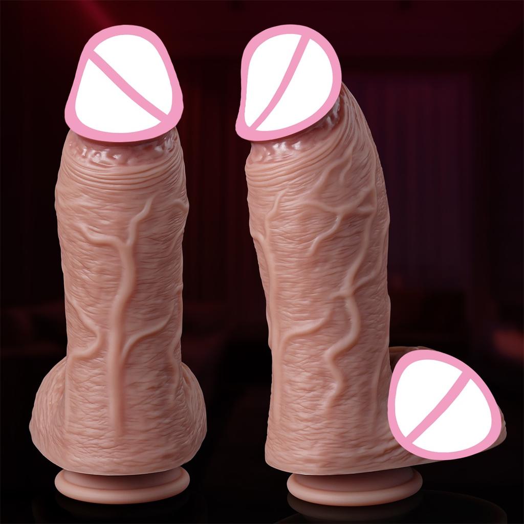 Super Thick Realistic Skin Dildos for Anal Huge Sex Toys Silicone Woman Vagina Adult Masturbator Cock Gay Big Dick Butt plug 18+