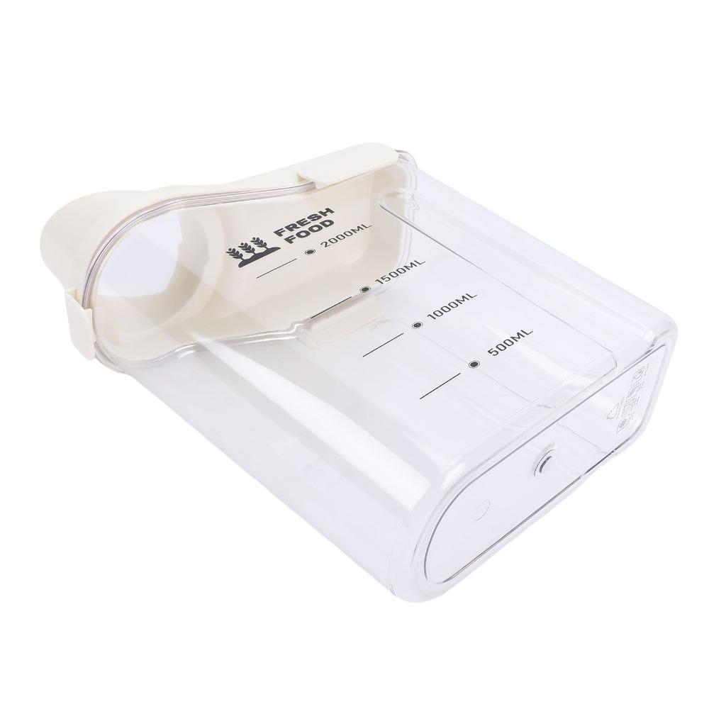 PET Plastic Rice Storage Container 2300ml Pet Food Container Food Storage Canister  For Home