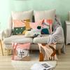 Ins Nordic Simple Abstract Morandi Pillow Cover Peach Skin Cushion Cover Office Sofa Cushion Cover