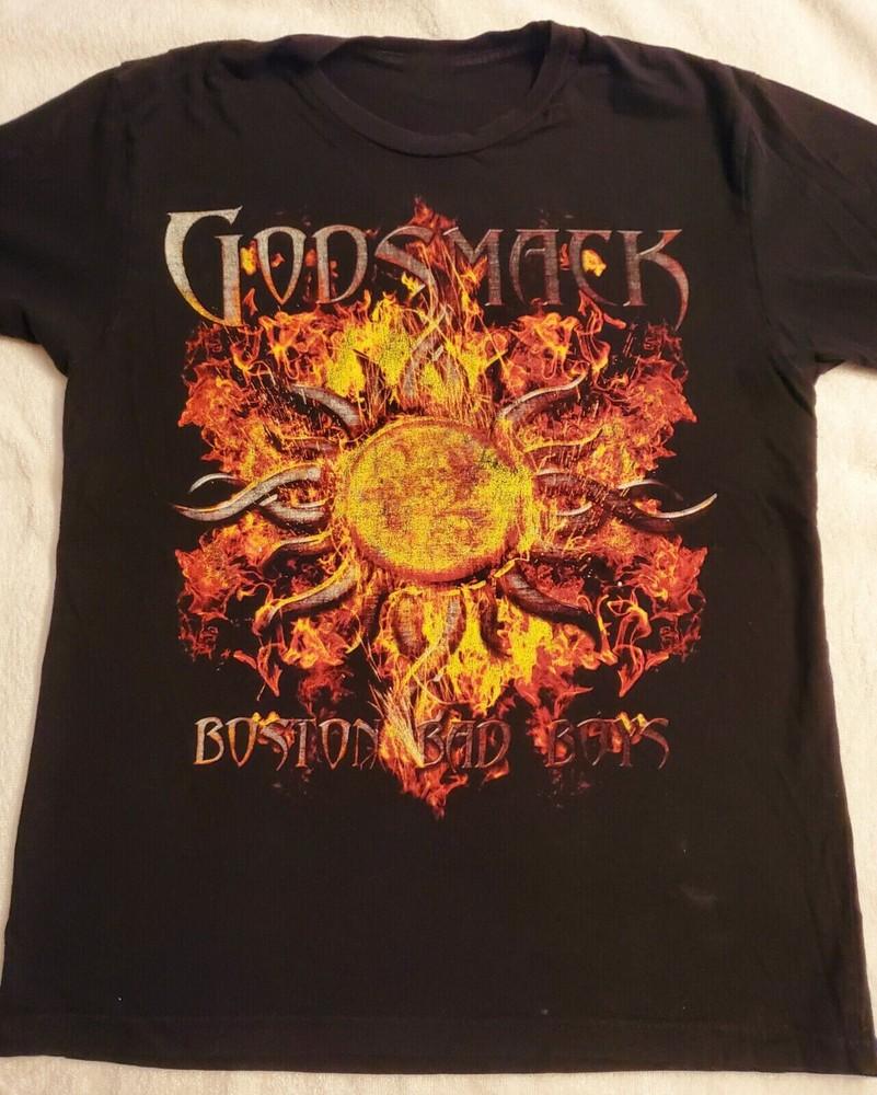 Godsmack Boston Bad Boys Tshirt Cotton Unisex Tee All Size S5XL MO116 Unisex T-Shirt S