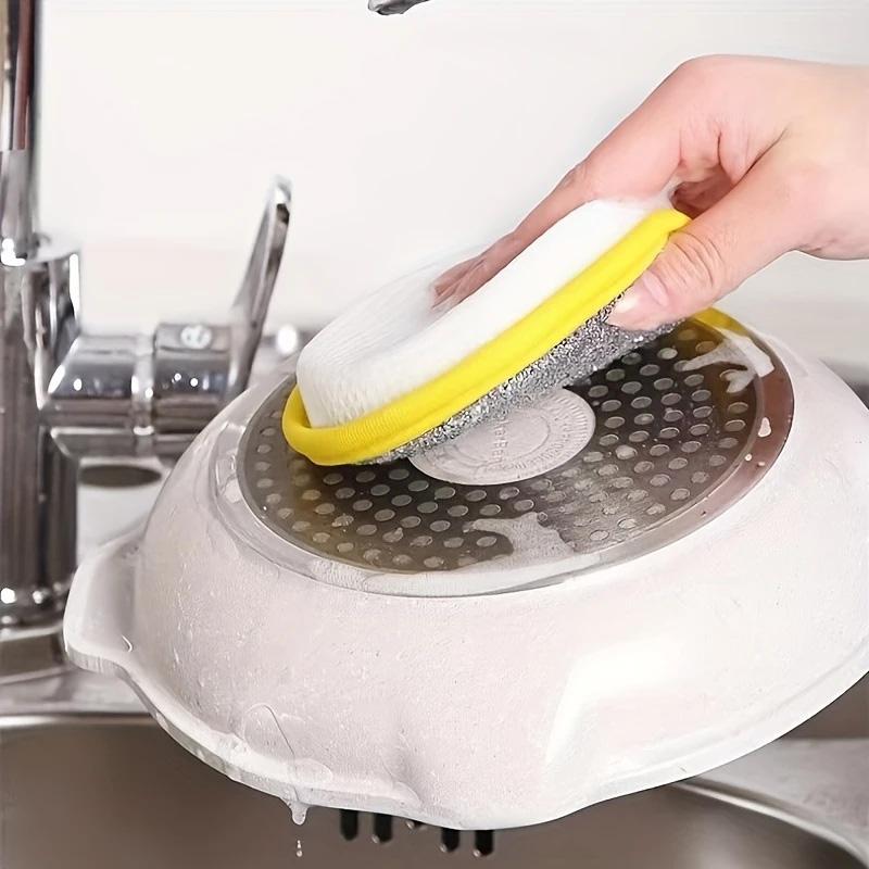10pcs Dual-Sided Kitchen Sponge Scrubber, Cleaning Tool for Pans & Dishes United States