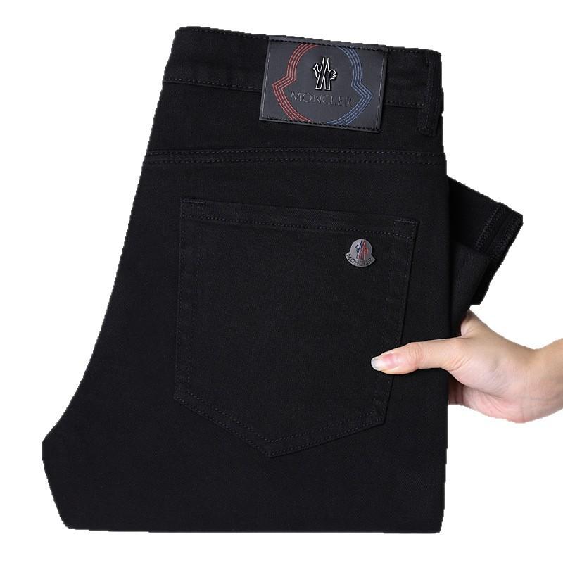 New Fashion Trend Jeans Men's Autumn and Winter Black Straight Versatile Casual Pants