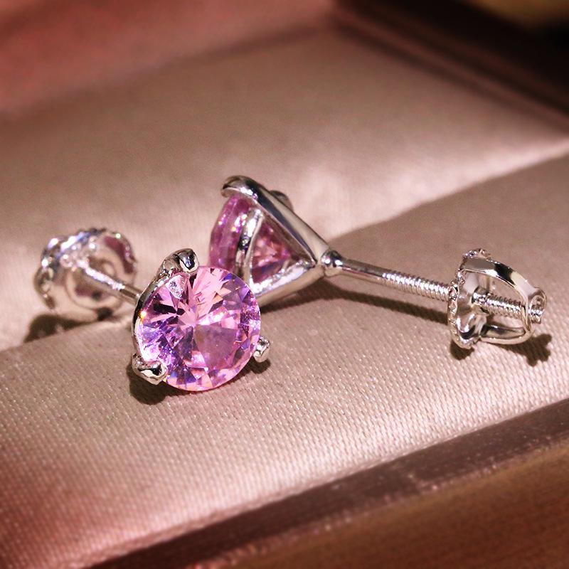 S925 Silver Geometric Korean Earrings for Women - Diamond-Accented Square Design with Versatile Wear Options.