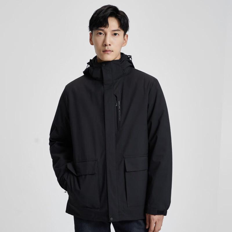 FENGXUN Winter 3-in-1 Outdoor-Jacke für Paare mit herausnehmbarem Daunen-Innenfutter