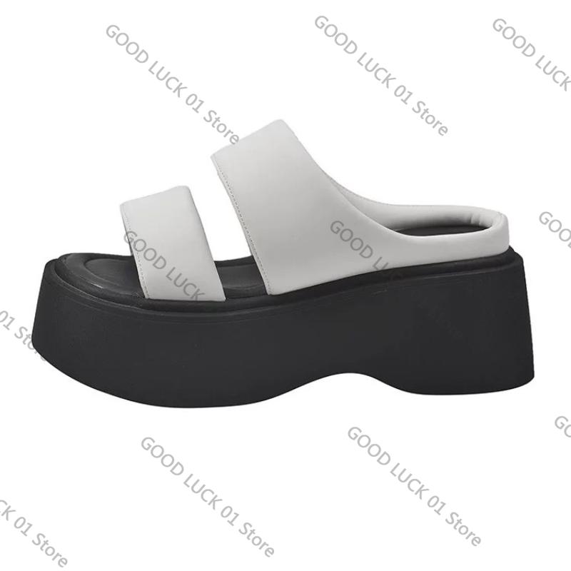 Fashion Platform Slippers Women's Sandals Summer Wear Fashion Style Increase Sandals Casual Everything Muffin Flip-flops Beach Shoes