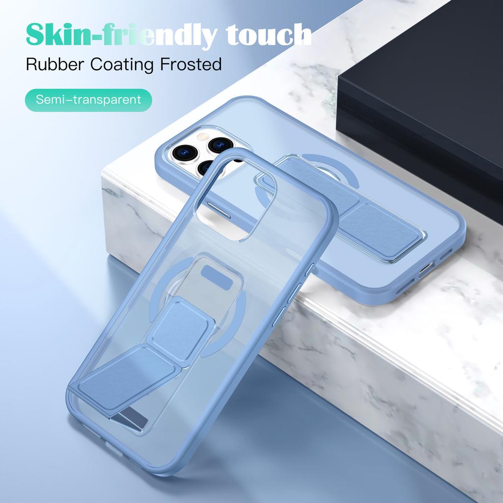 Vhodné pro Apple 16promax Magnetický kryt na telefon, 15 Náramek na zápěstí s povrchem na dotek, Skládací stojánek, 13 Ochranné pouzdro