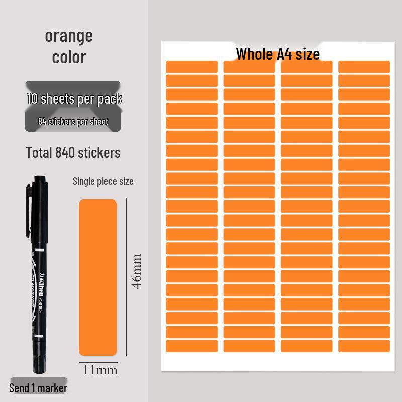 Pegatinas de Etiquetas Autoadhesivas Codificadas por Color para Identificación de Tareas y Cuadernos de Ejercicios