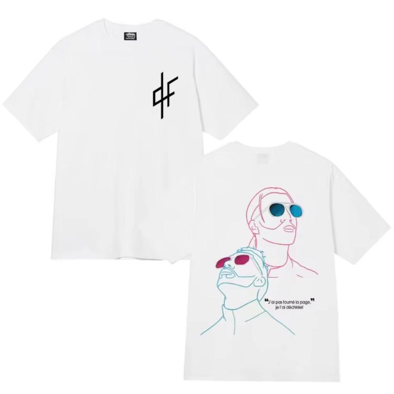 2025 Summer and Autumn fashion meme style printed T-shirt Loose and trendy men s and women s sportswear top S