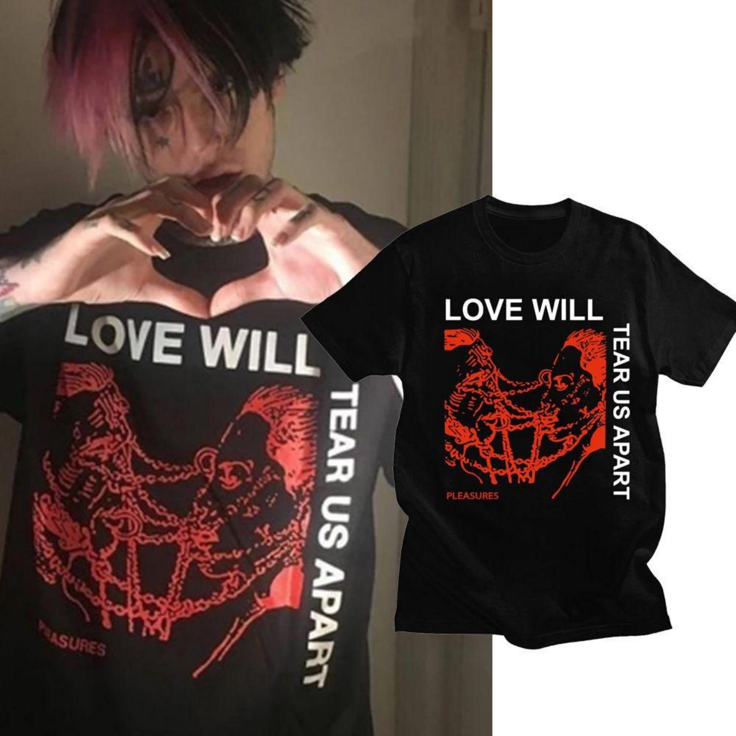 

Бавовняна футболка LIL PEEP з модним принтом, вільна, з круглим вирізом, коротким рукавом. Універсальна повсякденна футболка для чоловіків та жінок XXXXXL чорний