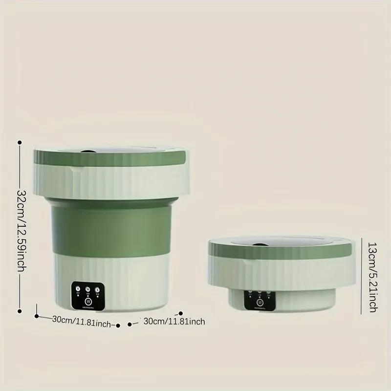 7L Portable Small Foldable Washing Machine, Suitable For Socks, Underwear, Underwear, Household Mini Washing Machine