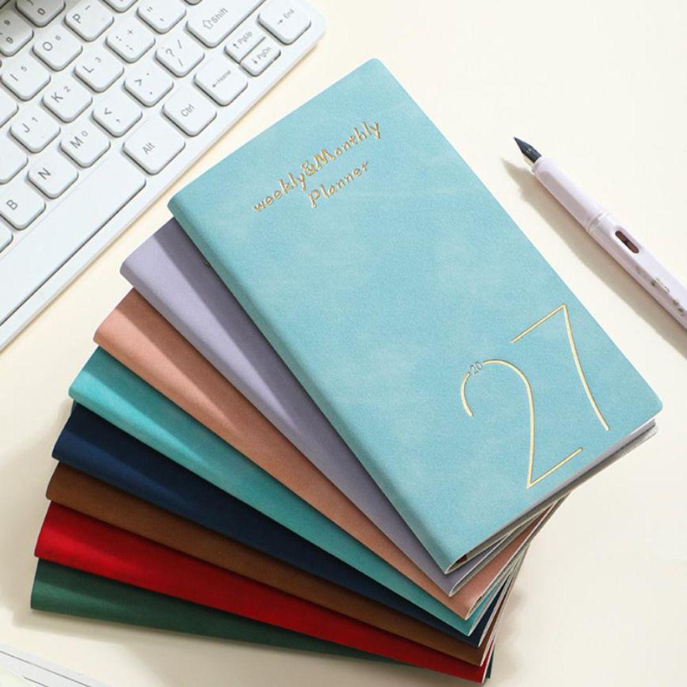 Daily Planning 2027 A6 Planner Notebook Portable Daily Planner New PU Notebook  School Supplies