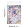 20 Sheets PET Die Cut Stickers Book Girl's Flower Decorative Handmade Scrapbooking Material Diary Album Craft Supplies