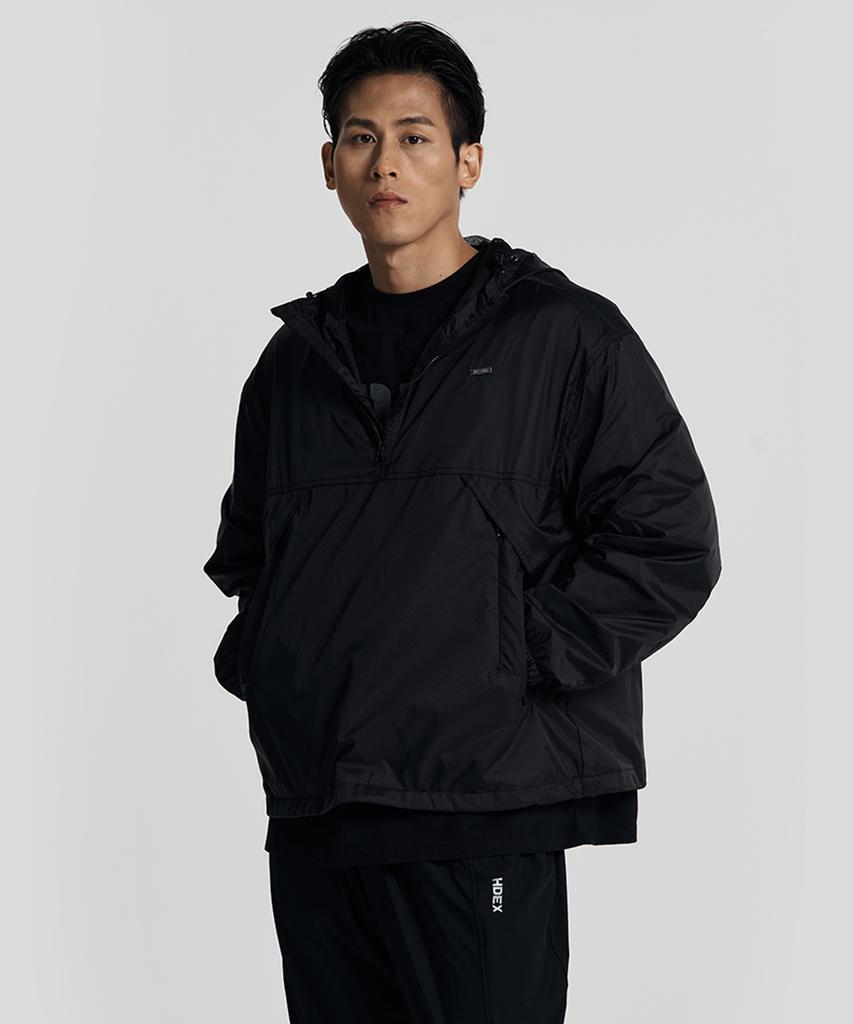Hdex Stereo Rib Nylon Half Zip (Black)