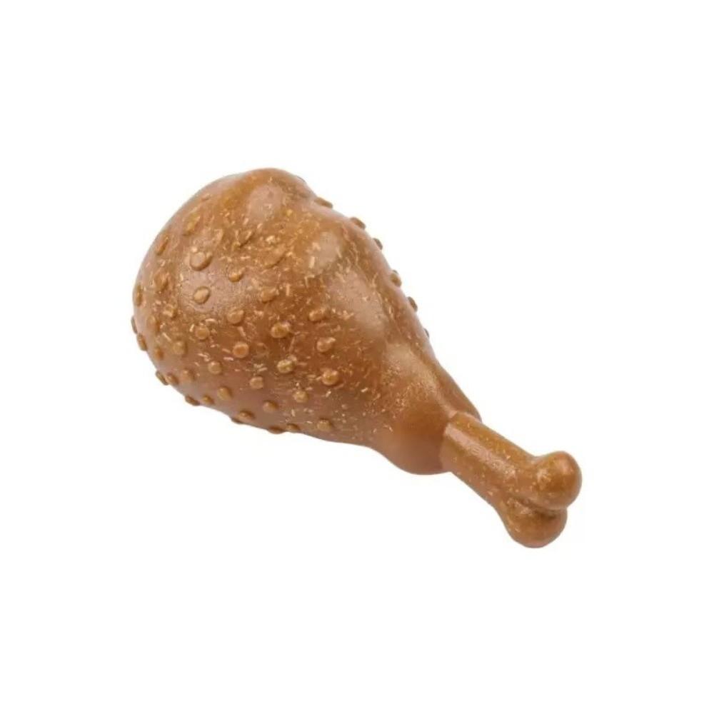 Bone Chicken Leg Shaped Puppy Teething Toy Non-Toxic Dog Molar Toy  For Small Medium Dogs