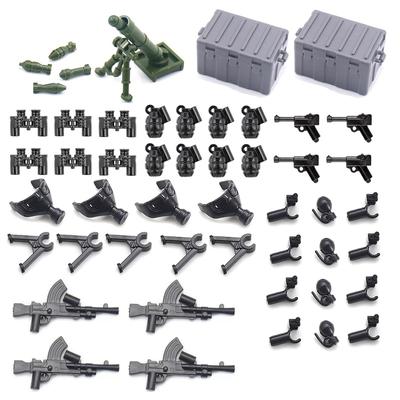WW2 Militärwaffen Armee Soldat Waffenpaket Teile MiniFiguresAccessories Set Moc Baustein Ziegel Spielzeug