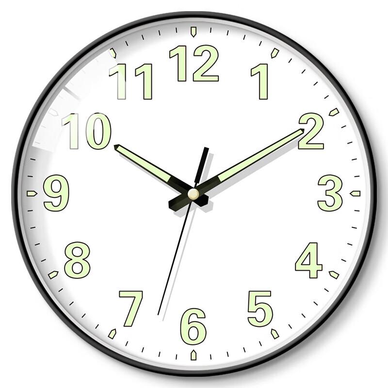 BBA Luminous Round Quartz Wall Clock