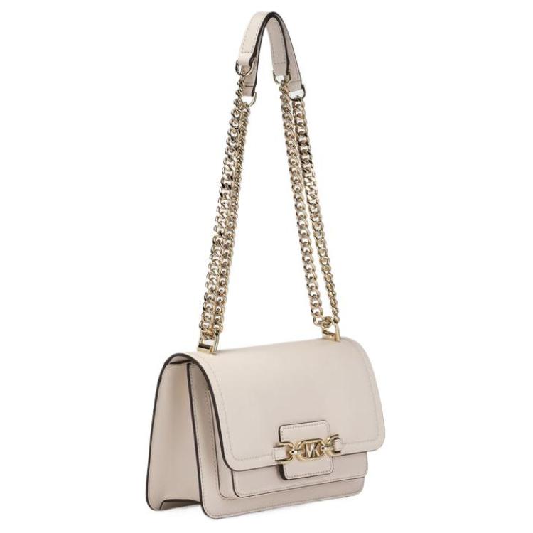 New MICHAEL KORS Leather Crossbody Bag, Shoulder Bag Large Women's Cream 30S2G7HL3L289
