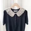 Ruffled Trim Detachable Collar Floral Lace False Collar Sweet Style Fake Collar  Women's Fashion