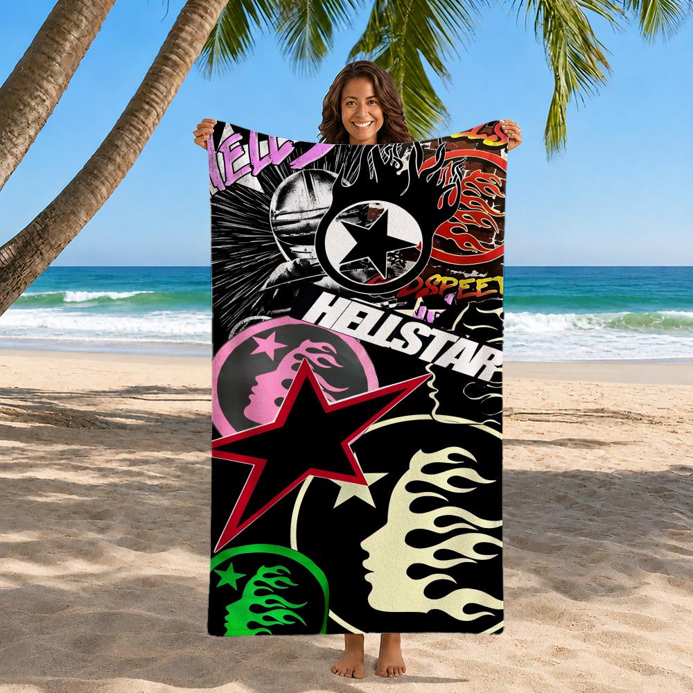 Brand Hellstar Towel Beach Towel Quick Dry Sand Free Bath Towel for Summer Pool Travel Vacation