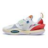 Chaussures de basketball Li Ning All City 10 V2 Homme Coupe basse Standard Blanc/Gris Antarctique ABAS059-15