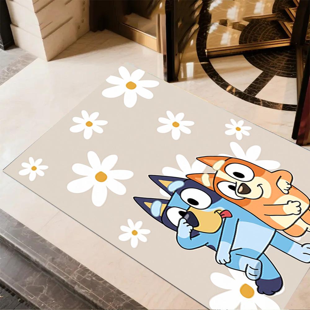 Bluey Bingo Adventure Carpet Perfect for Decorate room Entryway Dining Room Kitchen Antislip Carpet Decorate Offices Perfect Gift for Women/Men