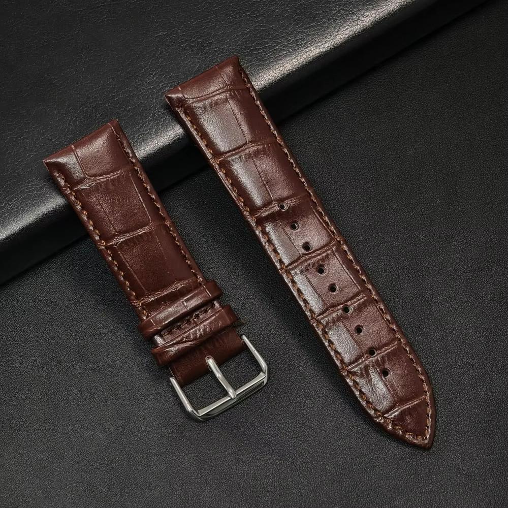 20mm 22mm Leather Strap for Redmi Watch 5 / 3 Active Lite Soft Business Wristband Strap for Samsung Galaxy Watch 7 6 5 4 Classic
