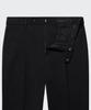Musinsa Standard Tapered Hidden Banding Crop Slacks [Black]