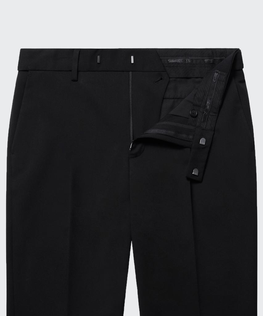 Musinsa Standard Tapered Hidden Banding Crop Slacks [Black]
