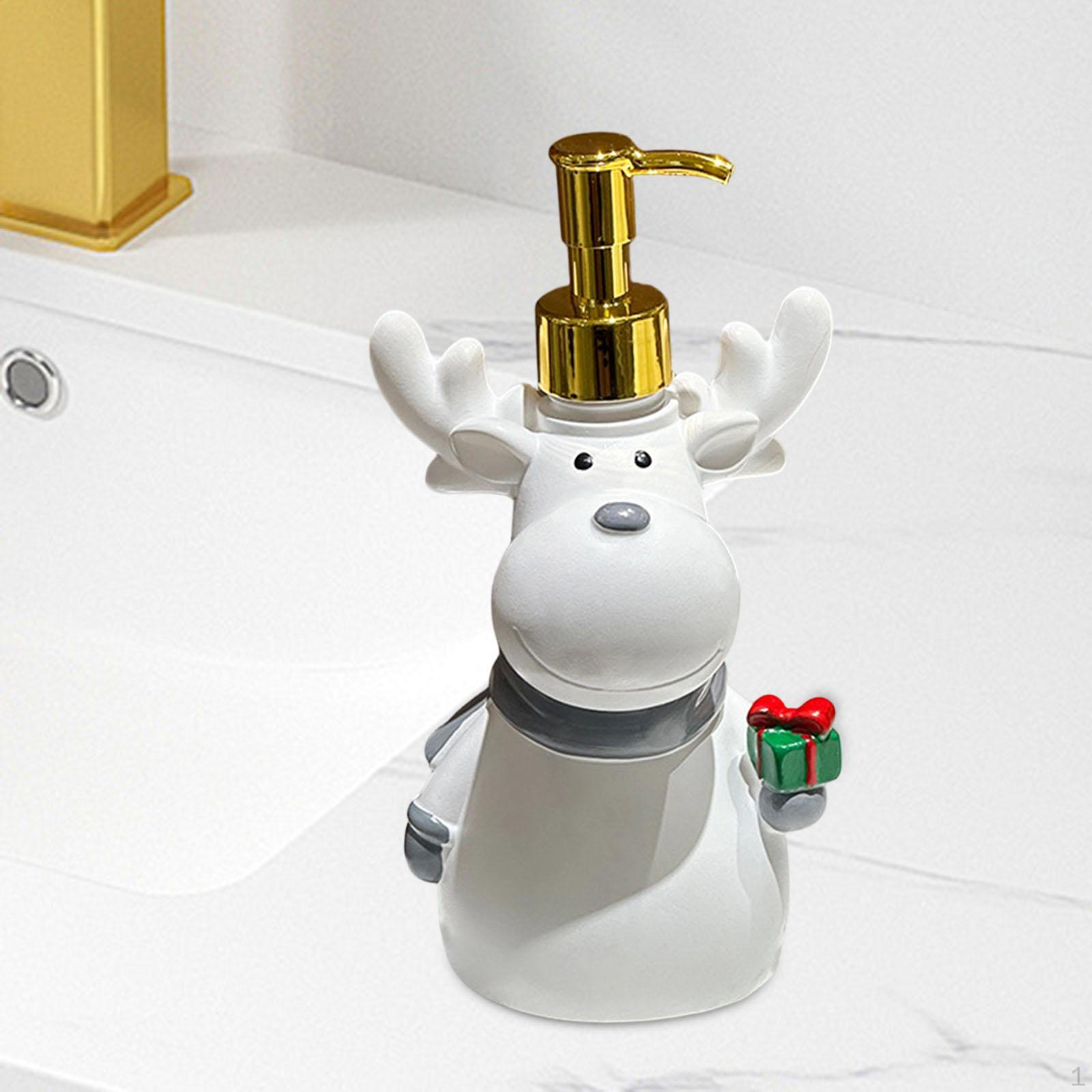 

Elk Soap Dispenser Lotion Christmas Gift Multipurpose Pump Bottle for Toilet
