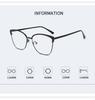 New Color Change Anti-blue Light Glasses Retro Metal Fashion Cat Eye Flat Light Mirror Men And Women 56016