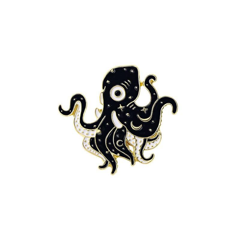 Popular Series Brooch Pumpkin Skull Ghost Alloy Oil Drip Metal Cartoon Punk Horror Badge