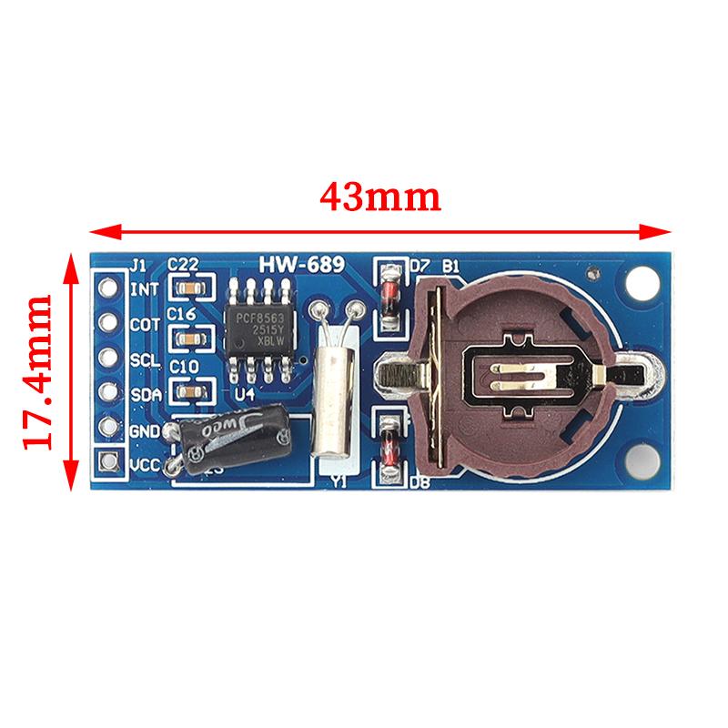 PCF8563T RTC Real Time Clock Module PCF8563 I2C Low Power Calendar Time Acquisition Module For MCU