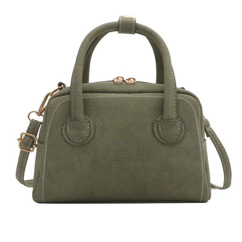 New Arrival Street Style Retro Small Square Bag 2024 Spring Fashion Shoulder Crossbody Bag For Women зелёный