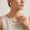 Irregular Design Retro Elegant Jewelry Set Elegant Style Earrings Necklace Ring Set  Party
