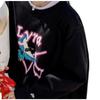 New Era FW22 Magpie Pattern Printed Crewneck Sweatshirt Unisex sweatshirt Black 13350859