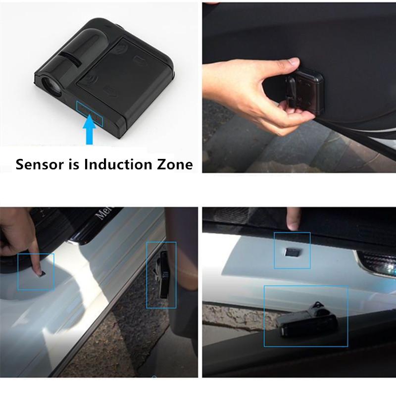 2pcs LED Car Door Welcome Light Car Emblem Projector Light For Opel Astra G H J K F Corsa D Zafira B Insignia Mokka Regal