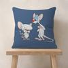 Cartoon Pinky and the Brain  Office Cushion Pillowcase Car Cushion Cover45X45CM Lumbar Pillowcase Sofa Pillowcover