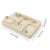 Rabbit Foraging Toy Interaction Food Feeder Puzzle Game for Small Pet Hamsters Feeding Training Board Wood Treats Feeder